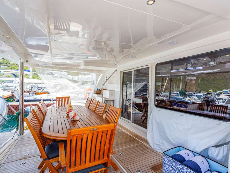yacht saloon area